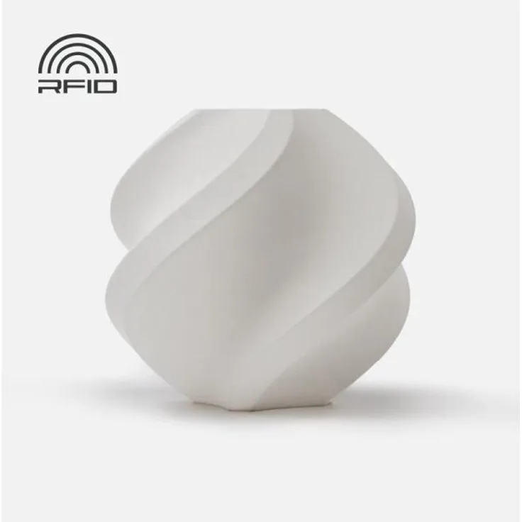 Bambu Lab PLA Matte - Ivory White, 3D Filament, 1.75 mm, 1000 g, umweltfreundliches Design, Weiss