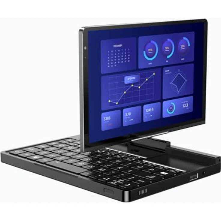 GPD Pocket 4 (AI 9 HX370), Ultra mobiler PC aus Aluminium mit 8,8 Zoll Ultra HD Touchscreen, 32 GB RAM, 2 TB SSD, Windows 11, Wi-Fi 6E und 2.5G Ethernet – Bild 3