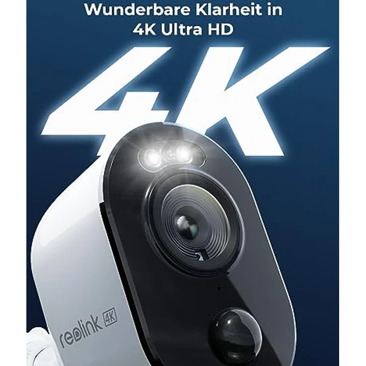 Reolink 4K Überwachungskamera für den Außeneinsatz Akku Argus 3 Ultra mit 6W Solarpanel, 2,4&5GHz WiFi, Solar WLAN Kamera Outdoor mit 8MP UHD Farbnachtsicht, KI-Erkennung, Keine Monatsgebühr, Standalone-Nutzung – Bild 2