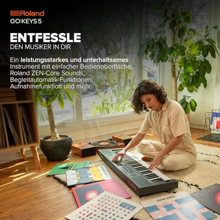 Roland GO:Keys 5 GT Graphit, 61-Tasten Musik Creation Keyboard mit Zen-Core Soundengine und Bluetooth 5.0 – Bild 2