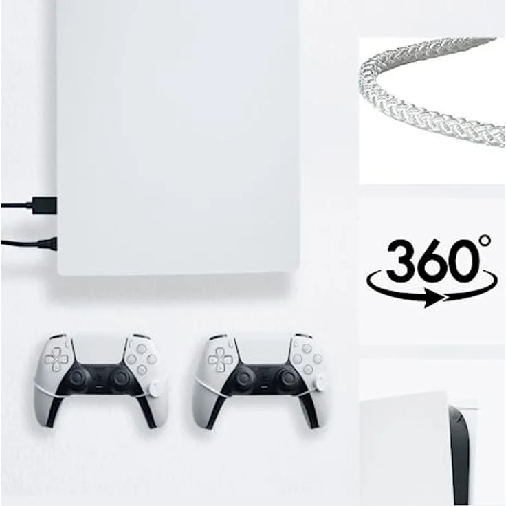 Floating Grip PS5 Smart Wall Mounts, weiß  – Bild 7
