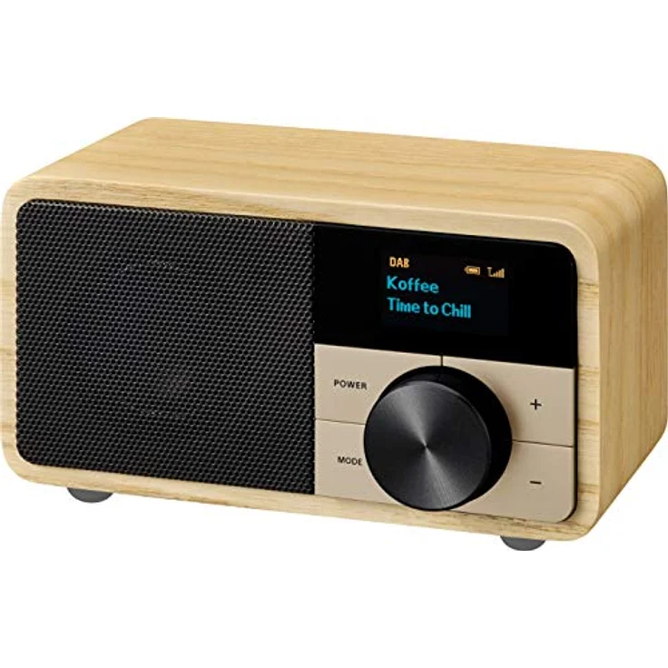 Sangean Genuine Mini DDR-7 DAB+ Tischradio AUX, Bluetooth®, UKW Holz (A500429) – Bild 2