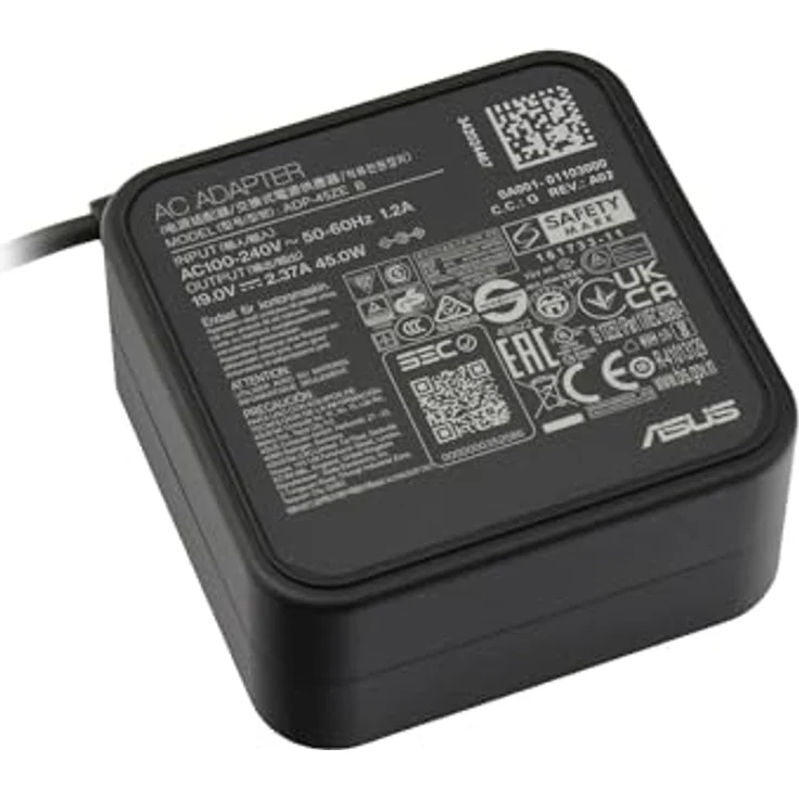 ASUS AD45-00B, Original 45 Watt Notebook-Netzteil, kompakt und international einsetzbar, Schwarz – Bild 1