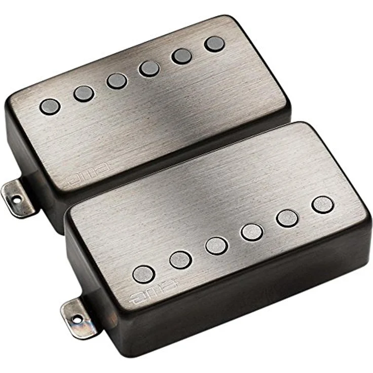 EMG JH "HET" Set BRBC, Aktives James Hetfield Signature Humbucker Set mit brushed black chrome Finish, inkl. lötfreiem Installationssystem – Bild 2