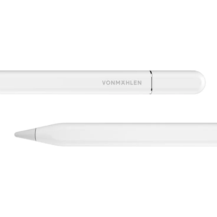 VONMÄHLEN Smart Pencil Eingabestift, weiß, mit Neigungssensitivität und Handballenerkennung, USB-C Ladefunktion, magnetische Befestigung – Bild 2