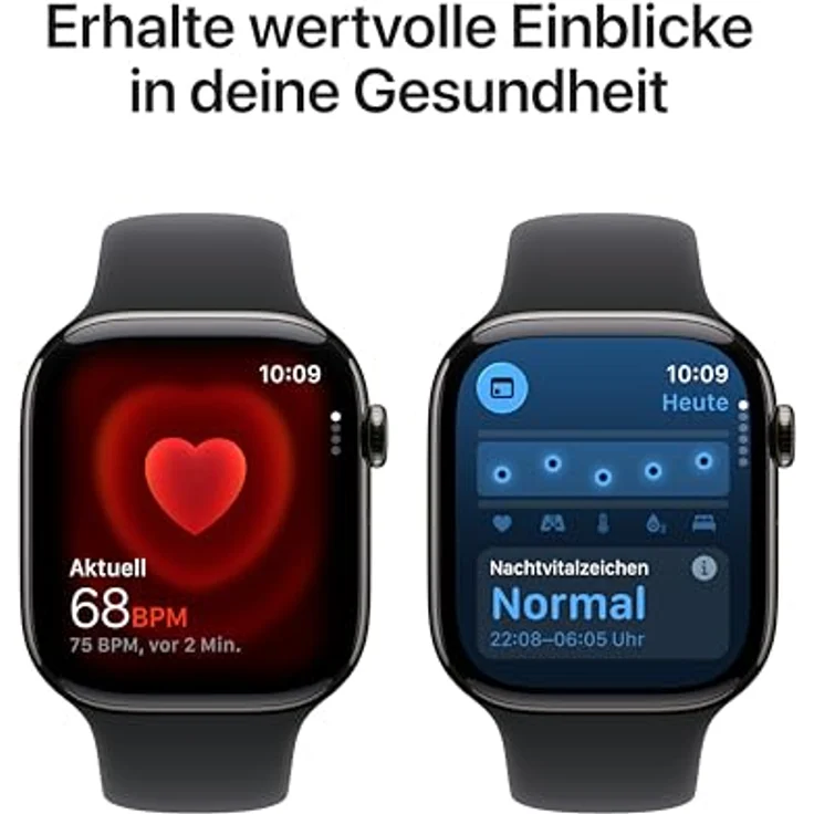 Apple Watch Series 11 Cellular, 46 mm, Titangehäuse Schiefer, Milanaise Armband Schwarz - M/L – Bild 4