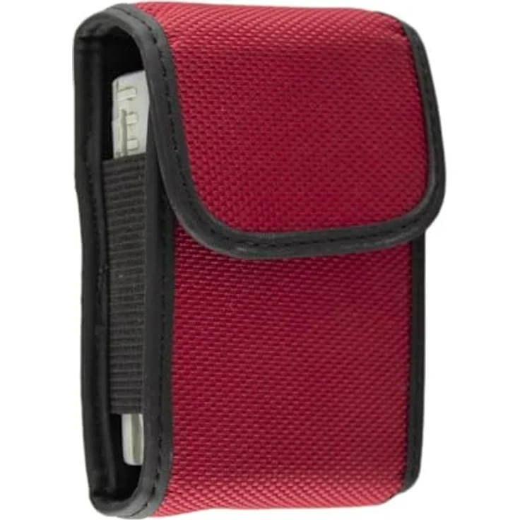 caseroxx Funkmeldertasche für Swissphone & andere Melder, robust mit Klettverschluss und Gürtelclip, Nylon in Ihrer Wunschfarbe – Bild 2
