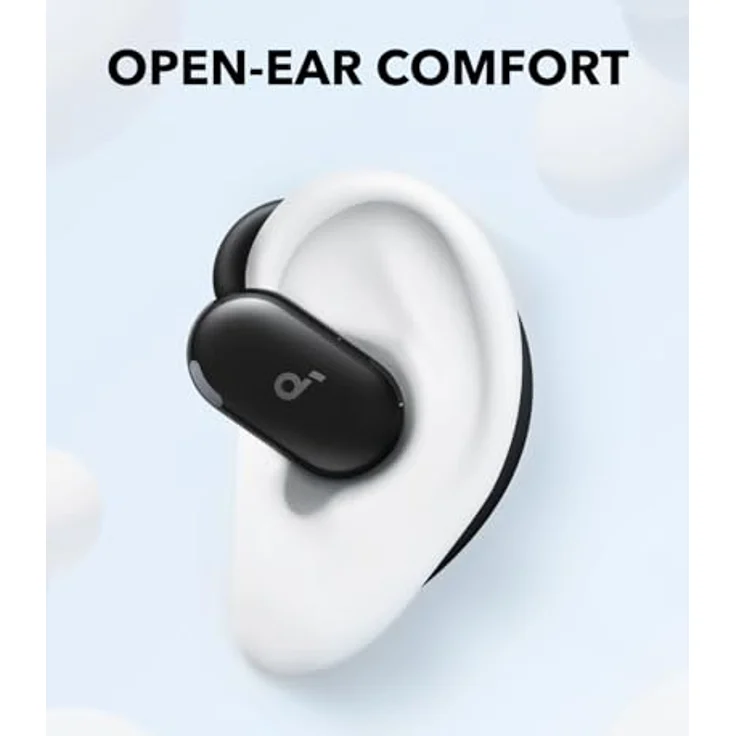 soundcore V20i, kabellose In-Ear-Kopfhörer mit offener Bauweise, Bluetooth 5.4, IP55 spritzwassergeschützt, Schwarz – Bild 2