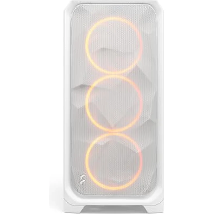 Fractal Design Meshify 3 XL White RGB TG Clear Tint, PC-Gehäuse mit hervorragender Belüftung und drei ARGB Lüftern, E-ATX-kompatibel – Bild 2