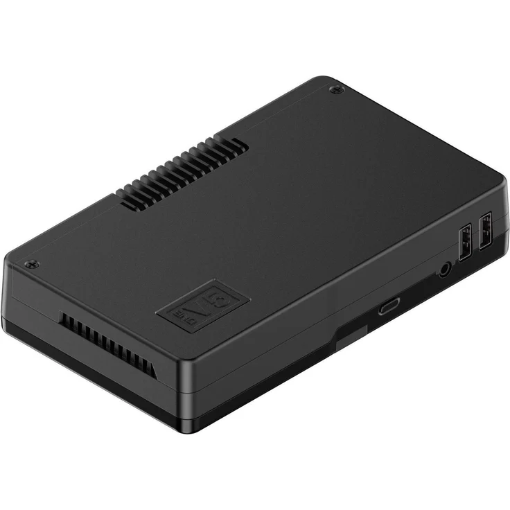 Argon40 Argon ONE V5 Aluminiumgehäuse für Raspberry Pi 5, PWM-Lüfter, Dual-HDMI, USB, DAC, ZigBee, schwarz