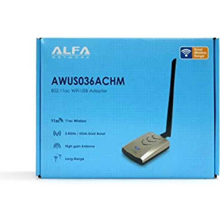 ALFA Network AWUS036ACHM, AC1200 Dual-Band WLAN-Adapter mit abnehmbarer 5 dBi Antenne, mini USB, MT7610U Chipset – Bild 4
