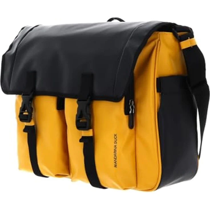 Mandarina Duck Eco Coated Messenger 39 cm, Laptop-Tasche aus 100% Polyester, duck yellow – Bild 2