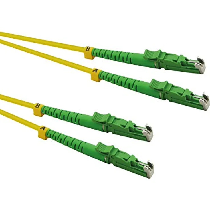 ROLINE LWL-Kabel Duplex 9/125µm OS2, LSH/LSH, APC Schliff, LSOH, gelb, 2 m