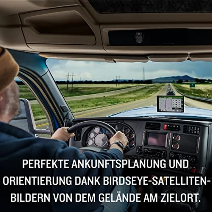 Garmin dēzlCam LGV 710, LKW-Navi mit integrierter Dashcam, Kollisionswarner, Spurhalteassistenz, 7“ Farbdisplay, fahrzeugspezifisches Routing, Satellitenbilder, Schwarz – Bild 5