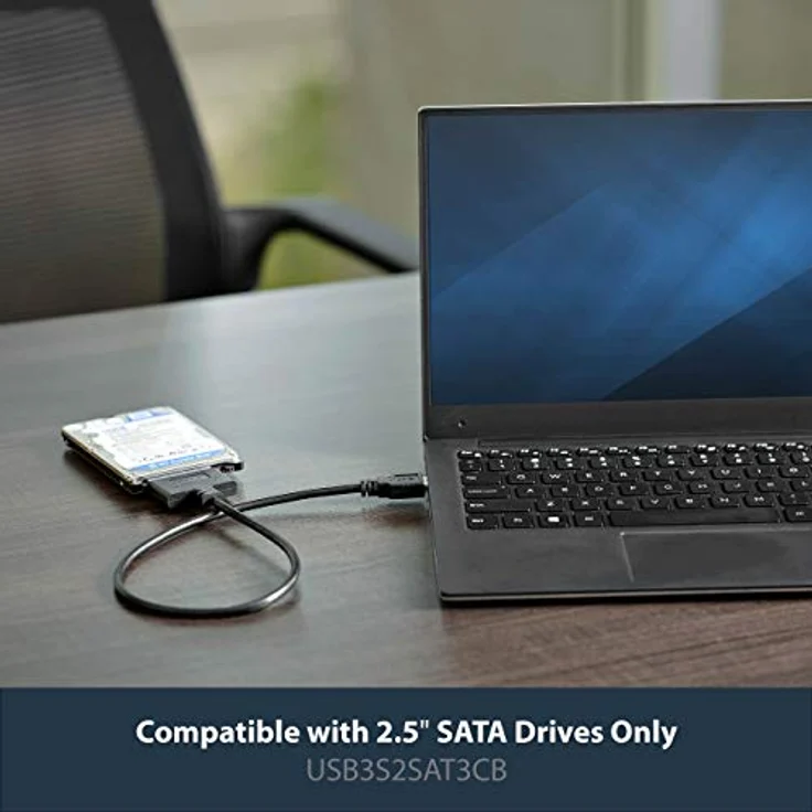 StarTech.com USB 3.0 auf 2,5 Zoll (6,4cm) SATA III Adapter Kabel mit UASP, USB 3.0 zu SATA SSD-HDD Konverter - Adapterkabel – Bild 2