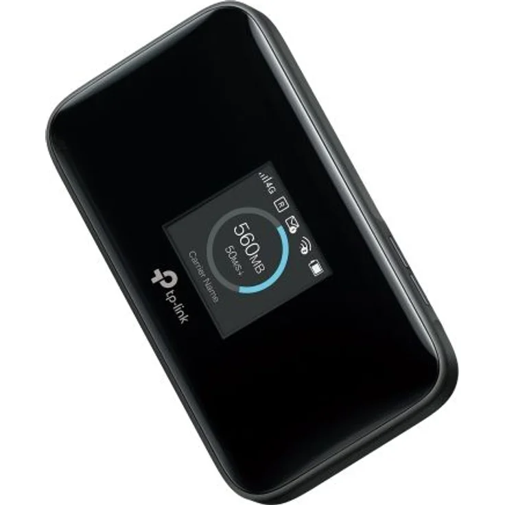 TP-LINK M7750 Router, tragbarer WLAN-Router für Mobilfunknetz, schwarz, mit TFT-Display (1,44"), 802.11ac – Bild 1
