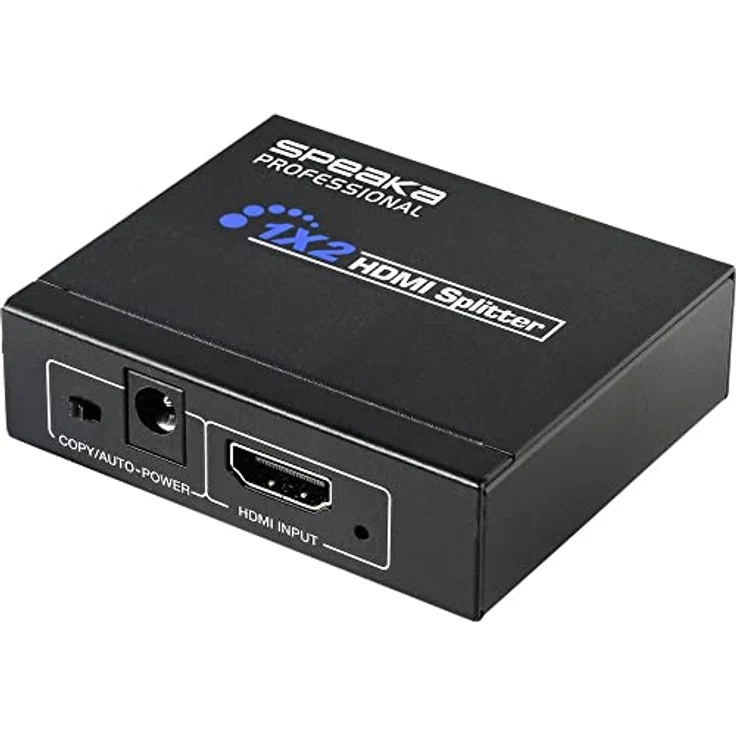 SpeaKa Professional SP-HDS-110 1+2 Port HDMI-Splitter 3840 x 2160 Pixel Schwarz – Bild 2