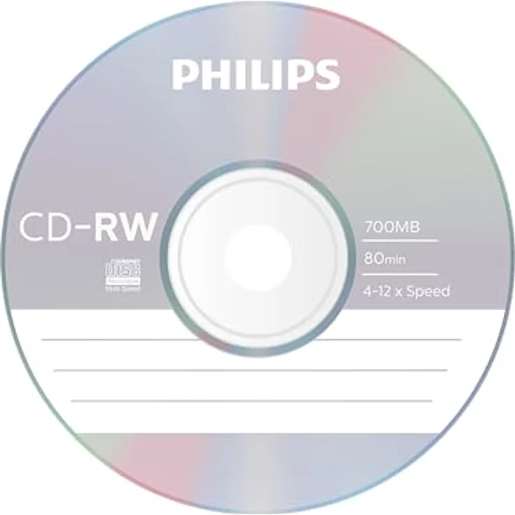 Philips CD-RW CD Rohlinge 700MB 4x-12x (10 Stück) – Bild 3