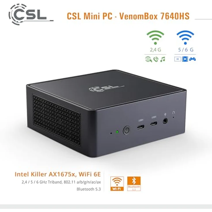 CSL-Computer VenomBox 7640HS Mini-PC, 96GB DDR5-RAM, 2000 GB M.2 SSD, Windows 11 Pro – Bild 7