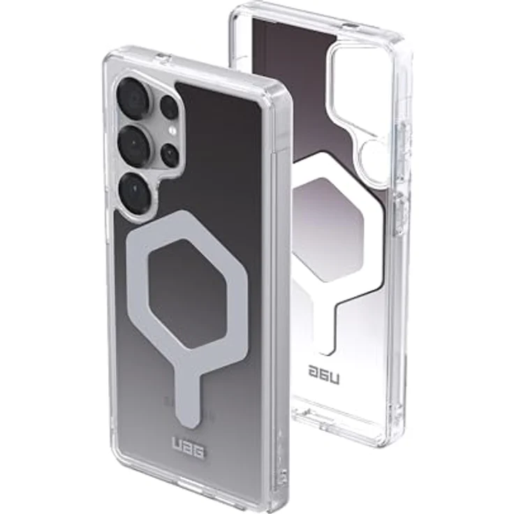 URBAN ARMOR GEAR Plyo Pro Case Samsung Galaxy S25 Ultra Hülle (Offiziell Designed for Samsung Zertifiziert, Magnetring, Wireless Charging kompatibles Cover) schwarz/transparent/Ombre – Bild 1