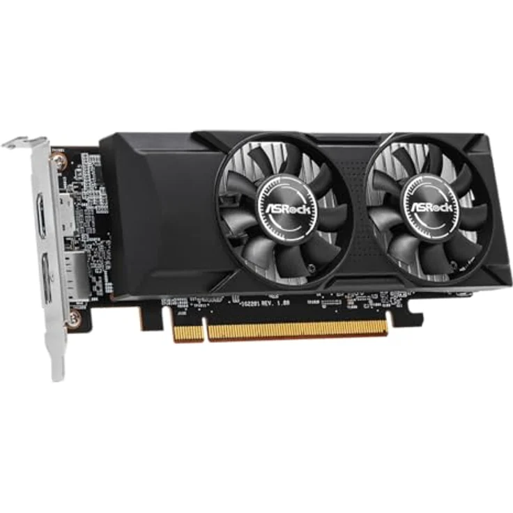 ASRock Low Profile Intel ARC A310 LP 4G, 4GB 64-bit GDDR6 Grafikkarte mit Intel Arc A310 Graphics, PCIe 4.0, schwarz – Bild 4