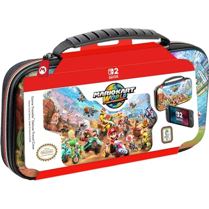 NACON NS212MKW, Beuteltasche für Nintendo Switch und Switch OLED, mehrfarbig, staub- und kratzresistent, 302 mm – Bild 1