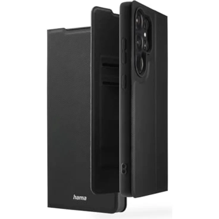 Hama Handyhülle für Samsung Galaxy S25 Ultra (Handytasche, Etui mit Kartenfach, Standfunktion, extra Schutz von Display und Kamera, Magnet, Klapphülle, weich) schwarz – Bild 1