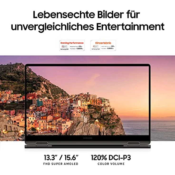 Samsung Galaxy Book3 360 Laptop | 13" Full HD 60Hz Display | Intel Core i7-1360P | 16GB RAM | 512GB SSD | Windows 11 | QWERTZ Tastatur | Graphite  – Bild 4