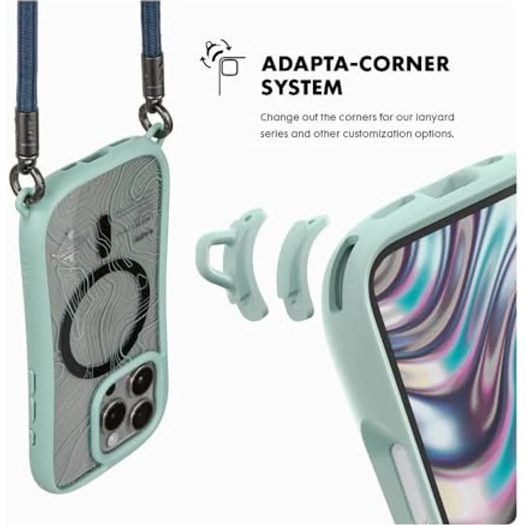 LAUT Pop-Adventure-Hülle für iPhone 16 Pro, ergonomisches Design mit Adapta-Corner System, Mitternachtsblau – Bild 5
