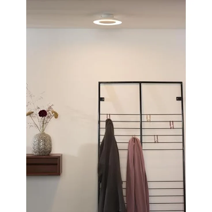 LUCIDE FOSKAL Deckenleuchte Ø 21,5 cm LED 1x6W 2700K Weiß - Smarte Deckenbeleuchtung mit warmweißem Licht – Bild 4