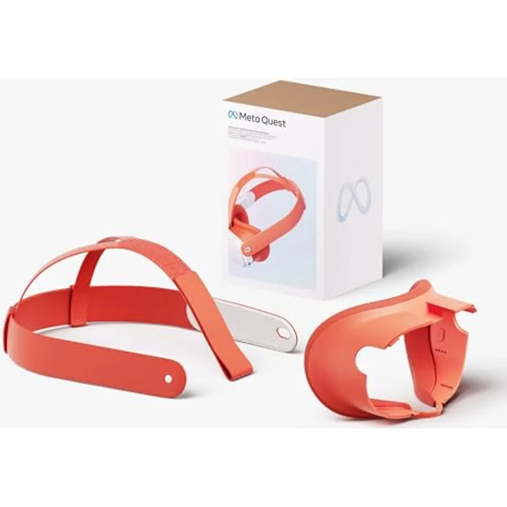 Meta Quest 3 Colored Facial Interface & Strap Virtual-Reality-Brille, Blood Orange Variant – Bild 6