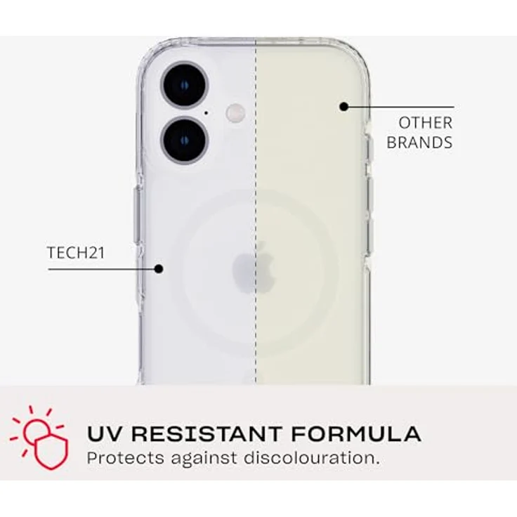 tech21 EvoClear für iPhone 16 kompatibel mit MagSafe - Aufprallschutz Hülle - in Klar - Preisvergleich – Bild 5