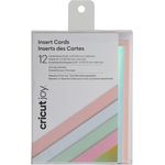 Cricut Joy Einlegekarten Princess, 10,7x13,9cm, 12 Stück in Tulpe, Hellblau, Hellgrün, Lavendel, inkl. Holographischen Einlagen und weißen Umschlägen