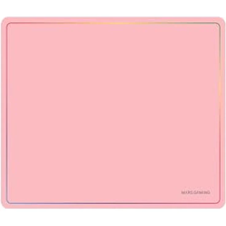 Mars Gaming MMP124, Gaming-Mauspad 360x260mm, rutschfeste Naturkautschuk-Basis, hochpräzise Nanotextil-Oberfläche, Regenbogen-Design, flexibel, Rosa – Bild 1