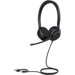Yealink UH35 Dual Teams USB-C/A Headset, Kabelgebundenes On-Ear Headset in Schwarz mit dualem Mikrofon und Microsoft Teams Zertifizierung