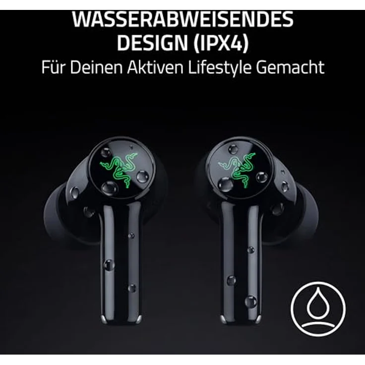 RAZER Hammerhead V3 X Hyperspeed, In-ear Kopfhörer mit Bluetooth 5.3, IPX4 Wasserabweisung, bis zu 35 Stunden Akkulaufzeit, schwarz – Bild 5