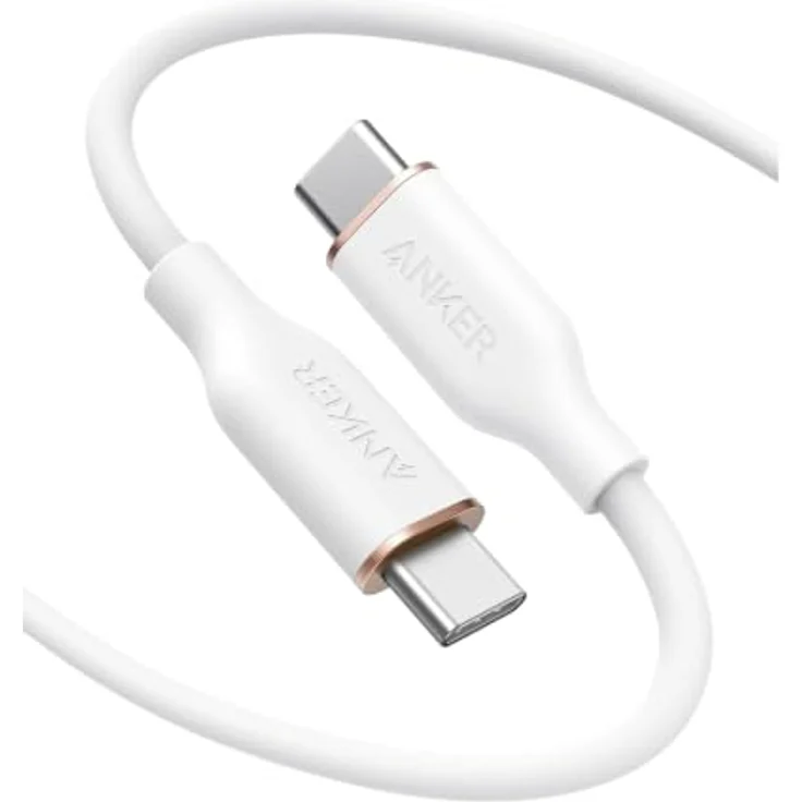 Anker PowerLine III Flow, 240W USB C auf USB C Kabel, 1,8m, ultra-schnelles Laden und strapazierfähig – Bild 1