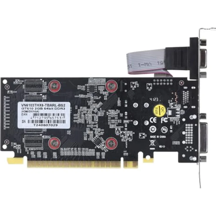 Biostar GeForce GT 610 Grafikkarte, Mini-HDMI, 2x DVI-I – Bild 5