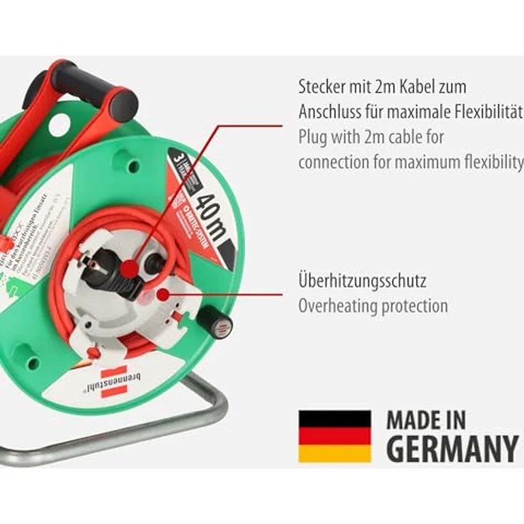 Kabeltrommel Brennenstuhl Garant Bretec 290 401m rot IP44 – Bild 2