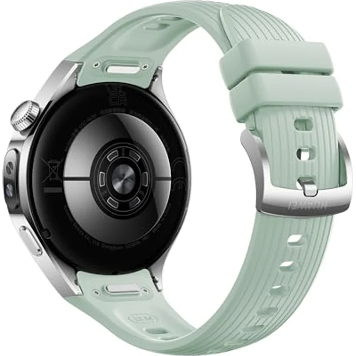 Huawei Watch 5 (42mm), Smartwatch mit Metallgehäuse und Fluorelastomer Armband in Aurora Grün, Fitness-Tracking und Gesundheitsüberwachung – Bild 4