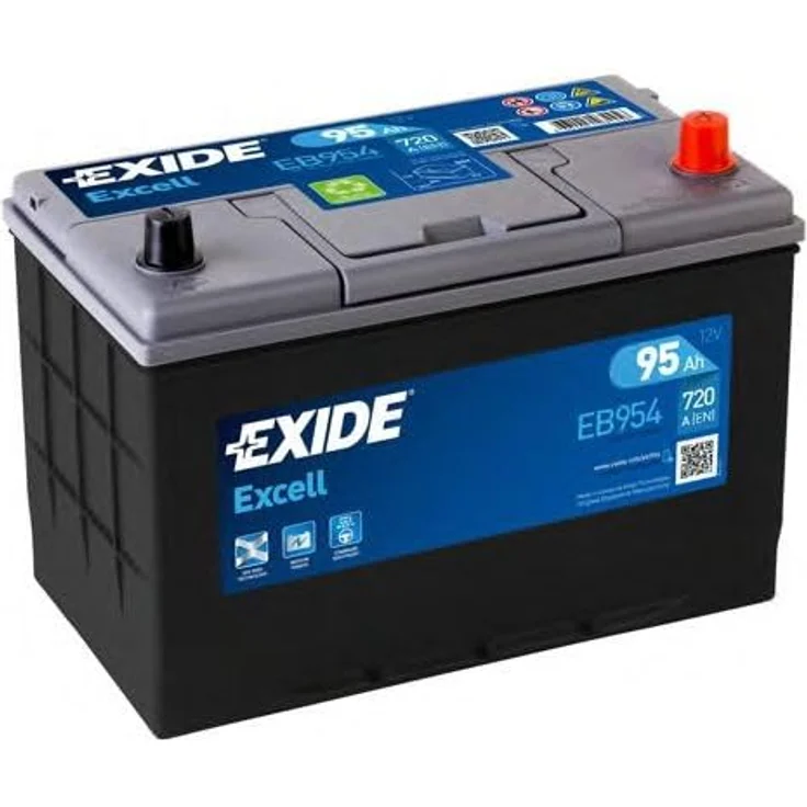 EXIDE Excell Starterbatterie 12V 95Ah 760A/EN Korean B1 D31 für Auto und LKW, Bleiakkumulator mit hoher Kälteprüfstromleistung – Bild 4