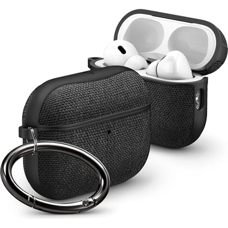 Spigen Urban Fit, Kopfhörertasche + Schutzhülle für Apple AirPods Pro 3, Schwarz