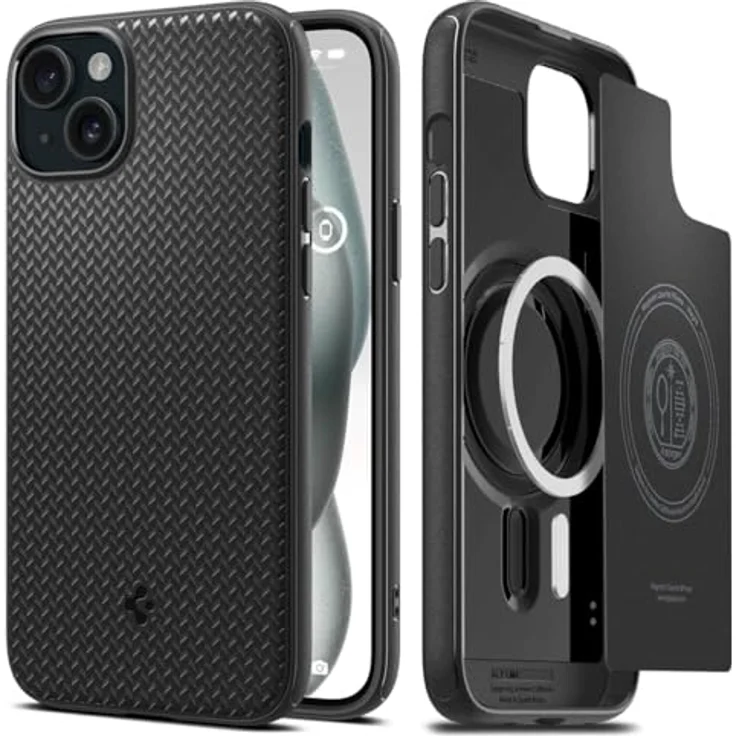 Spigen Hülle für iPhone 15 Mag Armor MagFit Kompatibel mit MagSafe -Schwarz – Bild 1