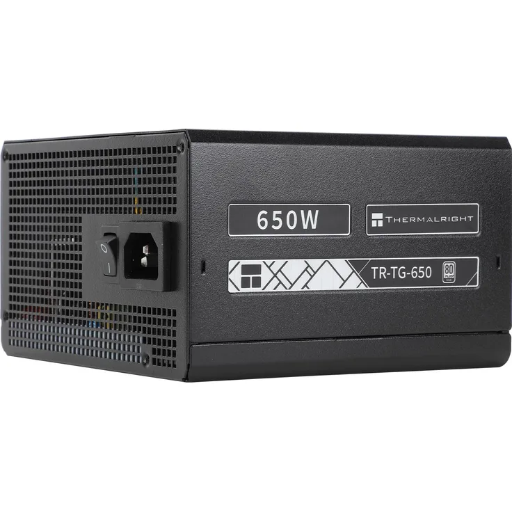 Thermalright TG-650 Schwarz - 650 Watt, 80 Plus Gold zertifiziert, PC Netzteil