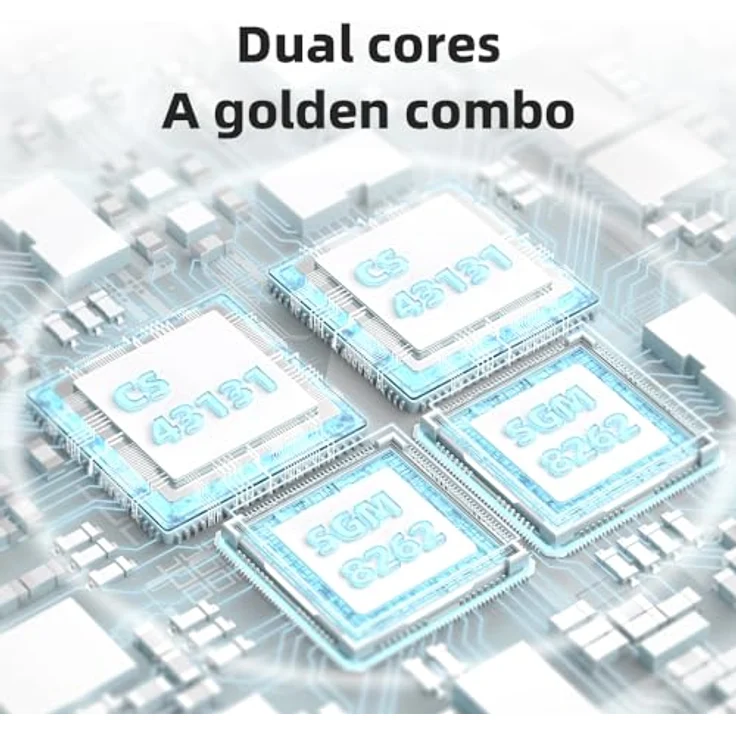 FiiO KA13 Tragbarer Dual-DAC-Verstärker mit 3,5 mm/4,4 mm Ausgängen und Desktop-Modus, schwarz – Bild 3