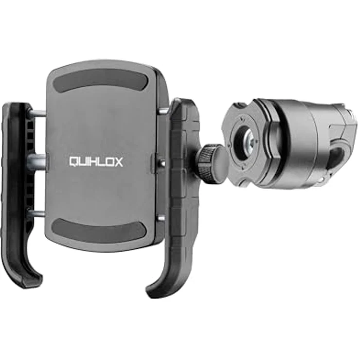 Interphone QUIKLOX CRAB Telefonhalter, Aktive Smartphone Halterung für Motorräder, Schwarz – Bild 2