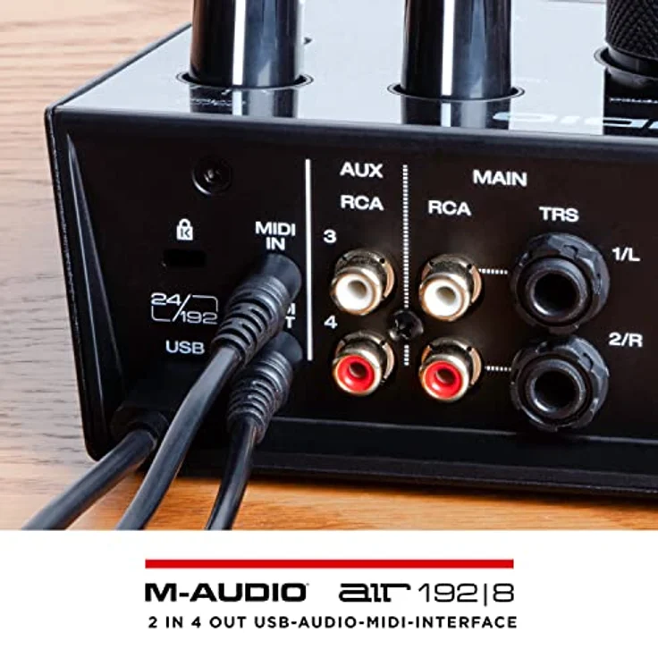 M-Audio AIR 192|8 - 2-in-4-out-USB Audio - MIDI-Schnittstelle mit ProTools und Ableton Live Recording Software mit Studio Effekten & Instrumenten – Bild 10