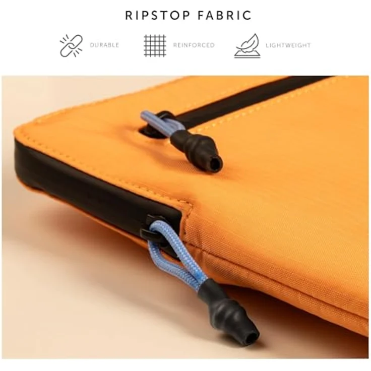 Native Union Stow Lite Ultra, Notebooktasche (14", Universal) aus 100 % recyceltem, wasserabweisendem Ripstop-Gewebe, Grau – Bild 4