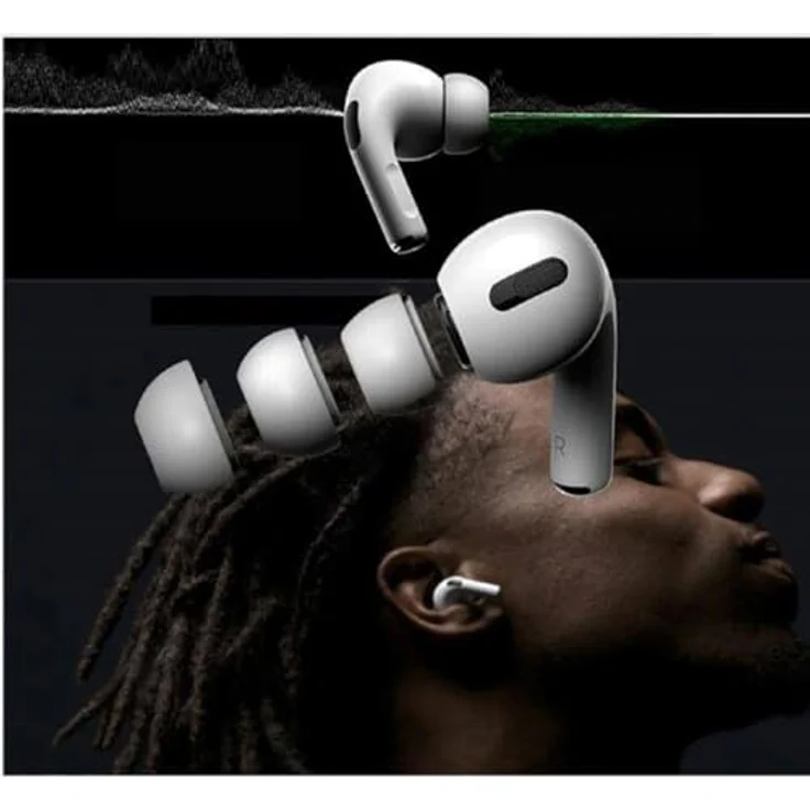 cofi1453 Silikon-Ohrstöpsel für Apple Airpods Pro 3er-Pack In-Ear-Kopfhörer, verbessert Komfort und verhindert Herausfallen – Bild 3