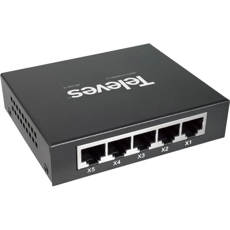 Televes SWUM10005 (5 Ports) Ethernet Switch, L2 Netzwerk Switch by Televes